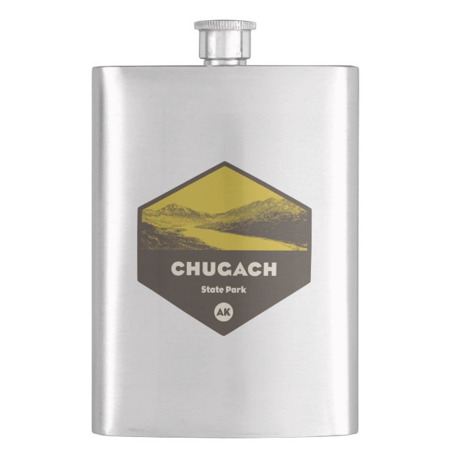 Chugach State Park, Alaska Flask (Front)