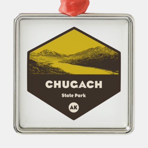  Chugach State Park Alaska Metal Ornament