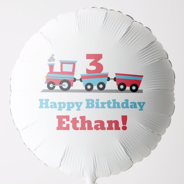 Chugga Chugga Choo Choo Train Party Balloon (Front)