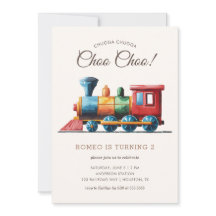 Chugga Chugga Choo Choo Vintage Train 2nd Birthday