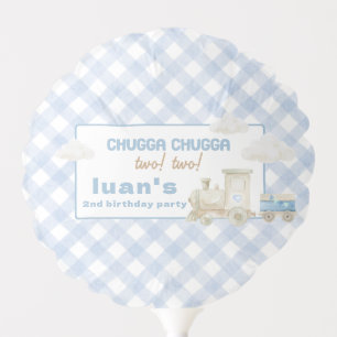 Chugga Chugga Train Birthday Balloon