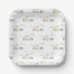 Chugga Chugga Train Birthday Paper Plates