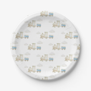 Chugga Chugga Train Birthday Paper Plates