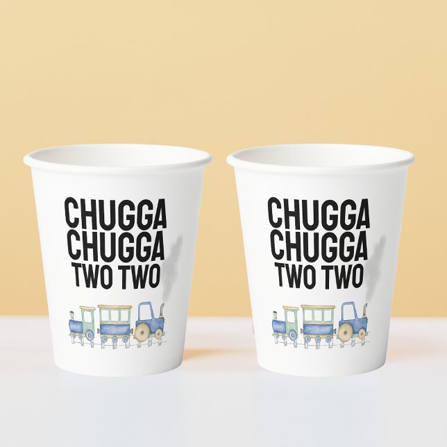 Chugga Chugga Two Two | 2nd Birthday | Cups (2) (Creator Uploaded)