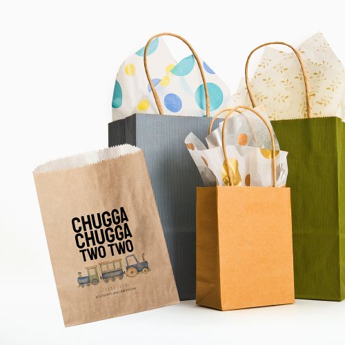 Chugga Chugga Two Two  Birthday  Favor Bags