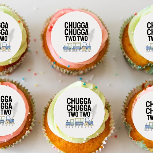 Chugga Chugga Two Two  Birthday  Frosting Rounds