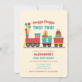 Chugga Chugga TWO TWO Kids Birthday Invitation (Front)