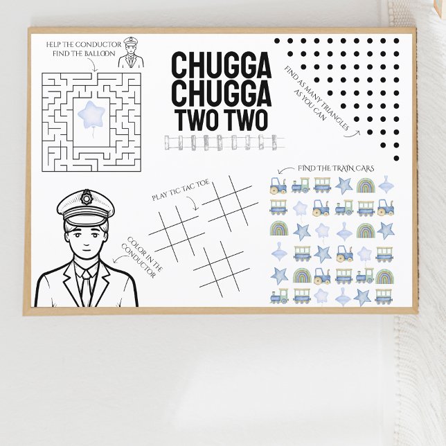 Chugga Chugga Two Two | Kids Games Placemat (Creator Uploaded)