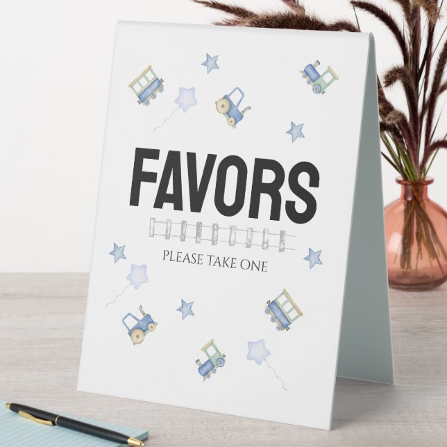 Chugga Chugga Two Two | Tabletop Favors Sign (In SItu (Table))