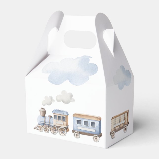 Chugga Chugga Two Two Train Birthday Favor box (Front Side)