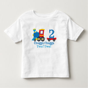 Chugga Chugga Two Two Train Birthday Toddler T-shirt