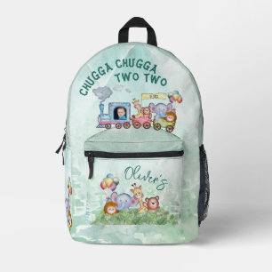 Chugga Chugga Two Two Watercolor Printed Backpack