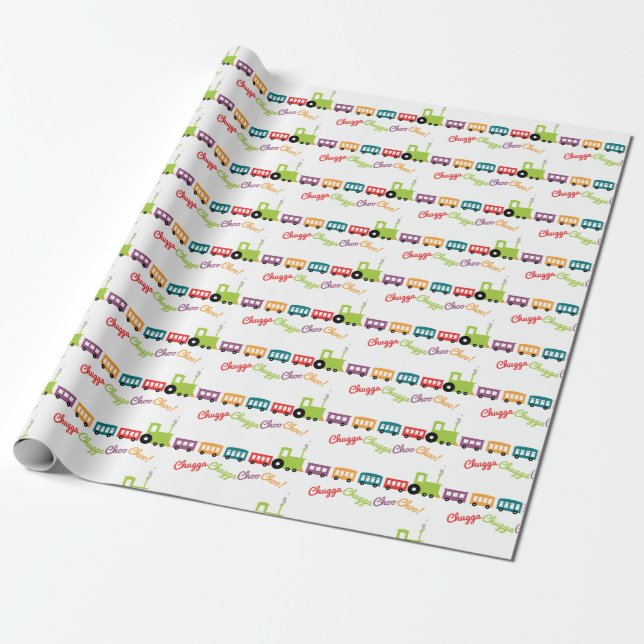 Chugga Chugga Wrapping Paper (Unrolled)