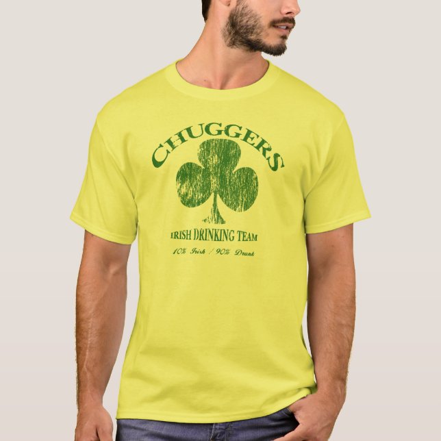 Chuggers Irish Drinking Team Funny T-shirt 2 (Front)