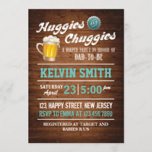 Chuggies & Huggies Baby Shower Invitation