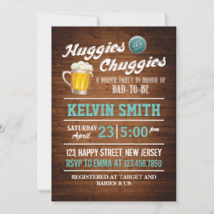 Chuggies & Huggies Baby Shower Invitation