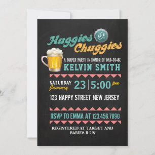 Chuggies & Huggies Baby Shower Invitation
