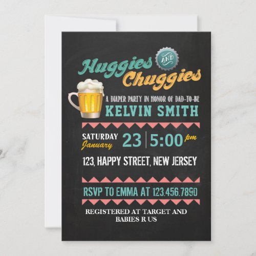 Chuggies  Huggies Baby Shower Invitation