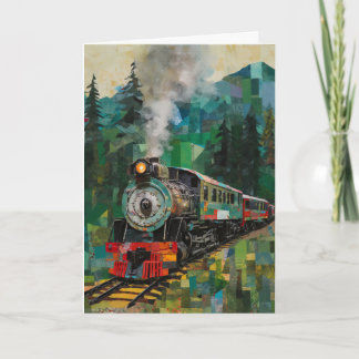 Chugging Along to Recovery - Get Well Card