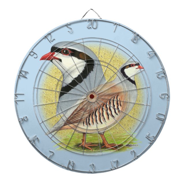 Chukar Partridge Combo Dart Board (Front)