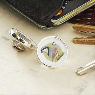Chukar Partridge Combo Lapel Pin