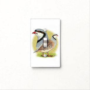 Chukar Partridge Combo Light Switch Cover