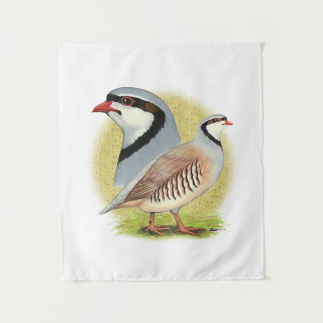 Chukar Partridge Combo Tapestry (Front)