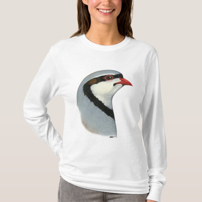 Chukar:  Partridge Head T-Shirt (Front)