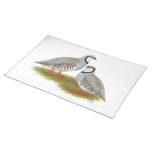 Chukar Partridge Pair Cloth Placemat