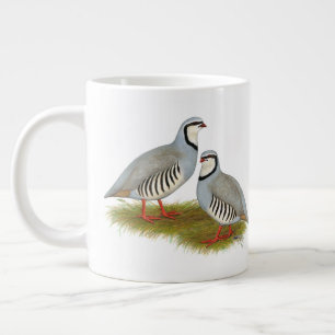 Chukar Partridge Pair Giant Coffee Mug