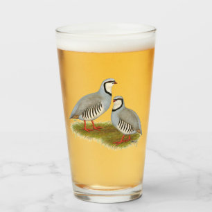 Chukar Partridge Pair Glass