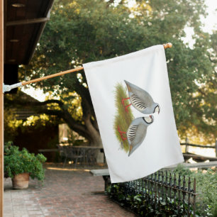 Chukar Partridge Pair House Flag