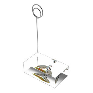 Chukar Partridge Pair Place Card Holder