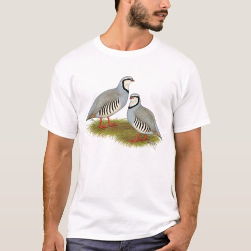 Chukar Partridge Pair T_Shirt