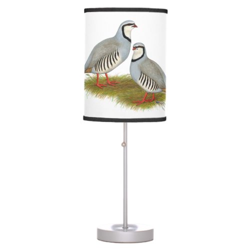 Chukar Partridge Pair Table Lamp