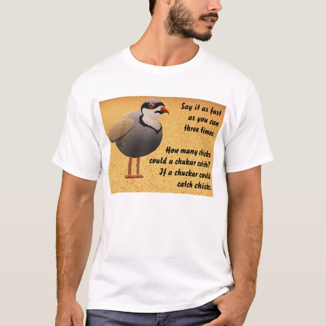 Chukar Tongue Twister T-Shirt (Front)