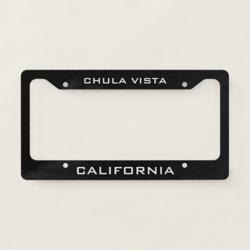 Chula Vista California  License Plate Frame