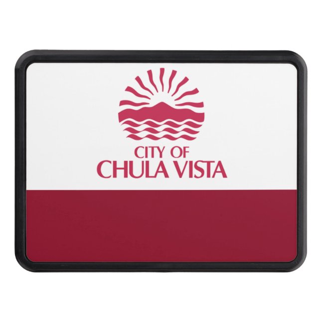 Chula Vista city flag Hitch Cover (Front)