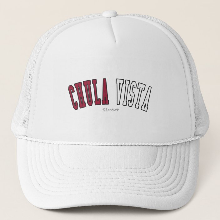 Chula Vista in California State Flag Colors Mesh Hat