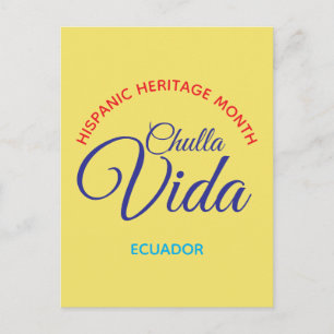 Chulla Vida / Ecuador Postcard
