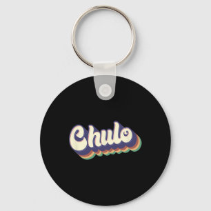 Chulo Latino Men Boys Cinco De Mayo Retro Spanish Keychain