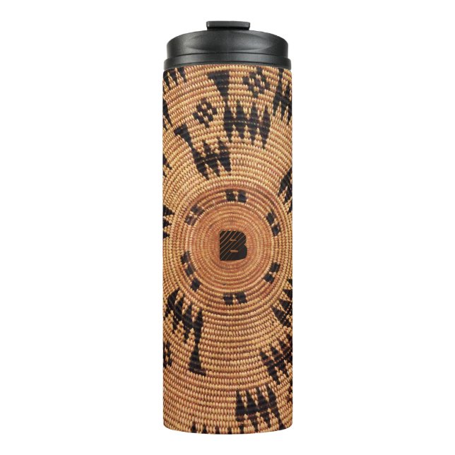 Chumash Basket Art w/out Initial(s) Thermal Tumbler (Front)