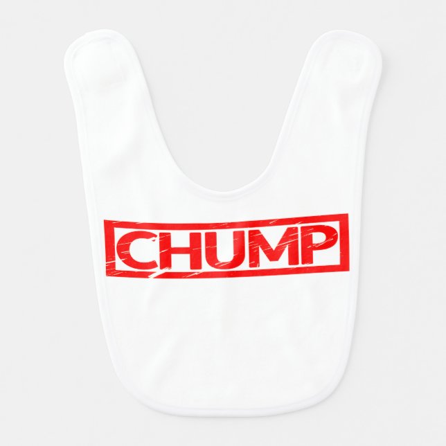 Chump Stamp Baby Bib (Front)