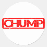 Chump Stamp Classic Round Sticker