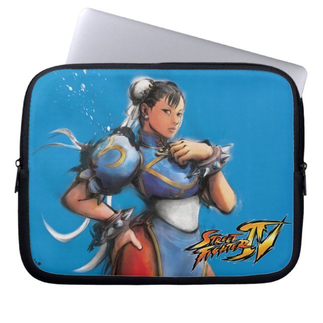 Chun-Li Hand on Hip Laptop Sleeve (Front)