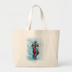 Chun-Li Hand on Hip Large Tote Bag