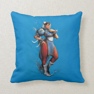 Chun-Li Hand on Hip Throw Pillow