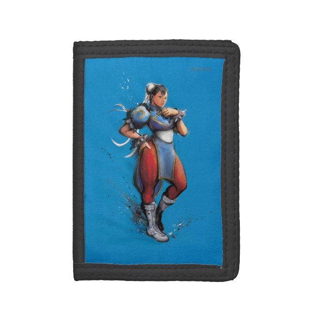 Chun-Li Hand on Hip Trifold Wallet (Front Vertical)