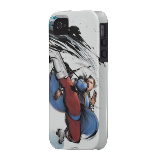 Chun-Li Kick Case-Mate iPhone Case (Back Left)
