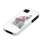 Chun-Li Tying Shoe Case-Mate iPhone Case (Bottom)